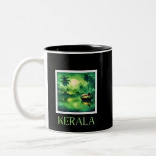 kerala india Two-Tone coffee mug