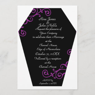 Keranda Ebony (violet) Faire-part de mariage