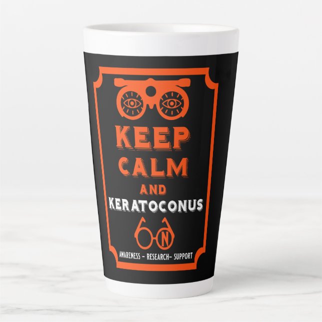Keratoconus Support And Awareness Latte Mug (Front)