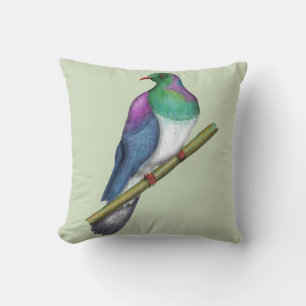 Kereru Wood pigeon Throw Pillow