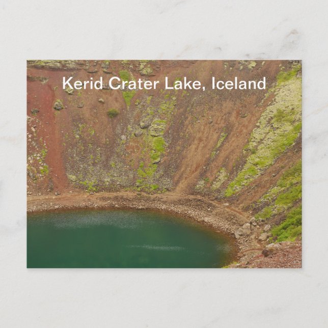 Kerid Crater Iceland Postcard (Front)
