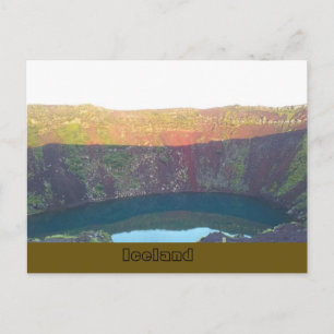 Kerið volcanic crater lake, Grímsnes, Iceland Postcard
