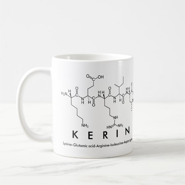 Kerin peptide name mug (Left)