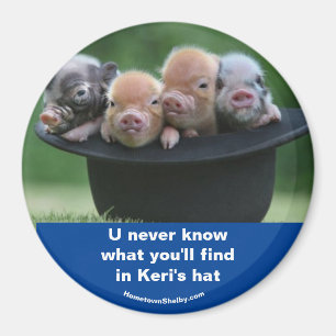 Keri's hat magnet