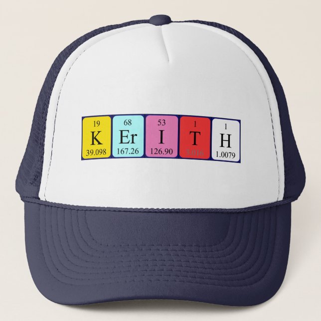 Kerith periodic table name hat (Front)
