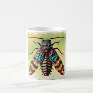 Kermes Insect Dorsal View 140724IREF108 - Watercol Coffee Mug
