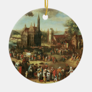 Kermesse at Avdenarde Ceramic Ornament