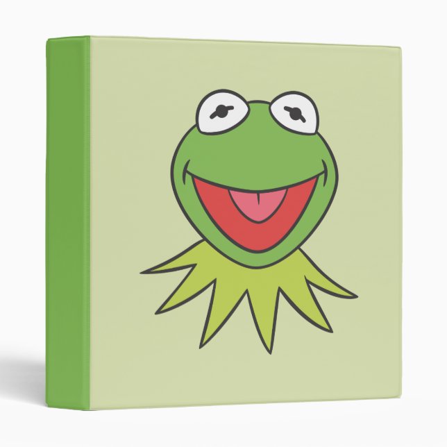 Kermit the Frog Cartoon Head Binder (Front/Spine)