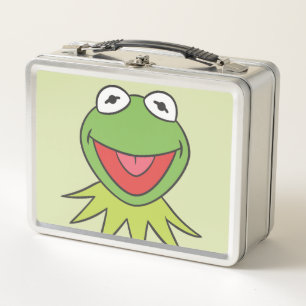 Kermit the Frog Cartoon Head Metal Lunch Box