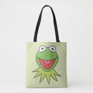 Kermit the Frog Cartoon Head Tote Bag