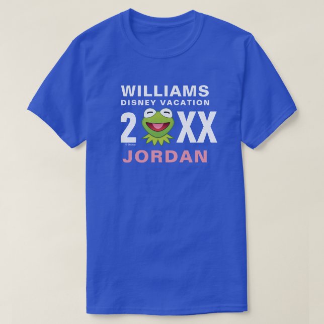 Kermit The Frog Emoji - Family Vacation & Year T-Shirt (Design Front)