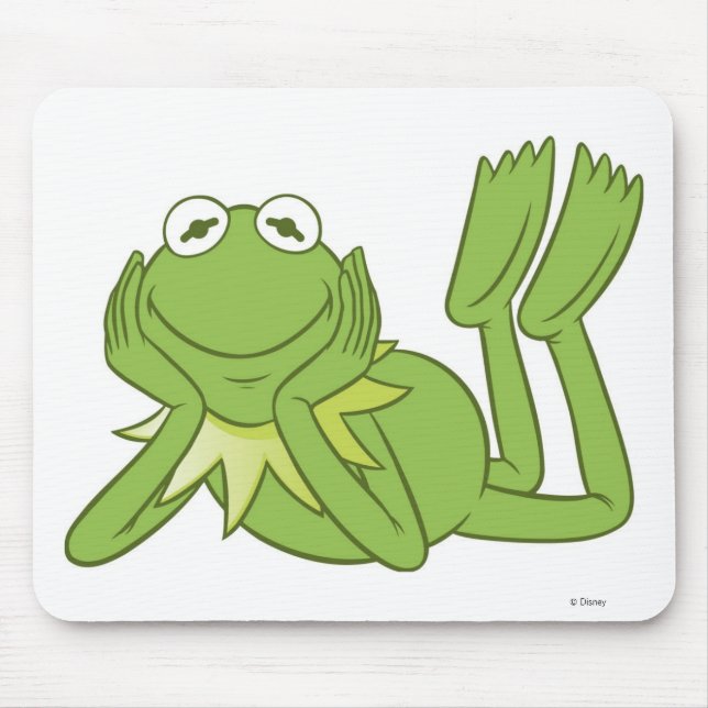 Kermit the Frog lying down Disney Mouse Pad (Front)