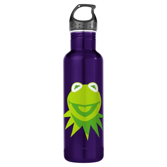 Kermit the Frog Smiling 710 Ml Water Bottle (Front)