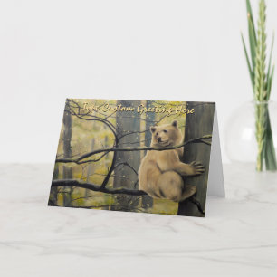Kermode Bear Card Personalize Spirit Bear Art Card