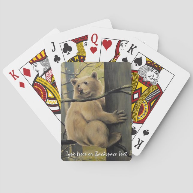 Kermode Bear Cards Personalized Bear Playing Cards (Back)