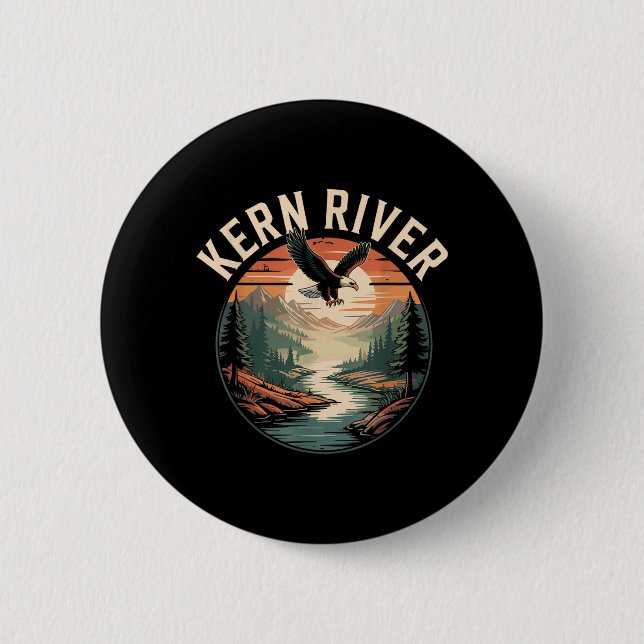 Kern River 2 Inch Round Button (Front)