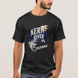 Kern River California Fly Fishing Retro Trout Fish T-Shirt