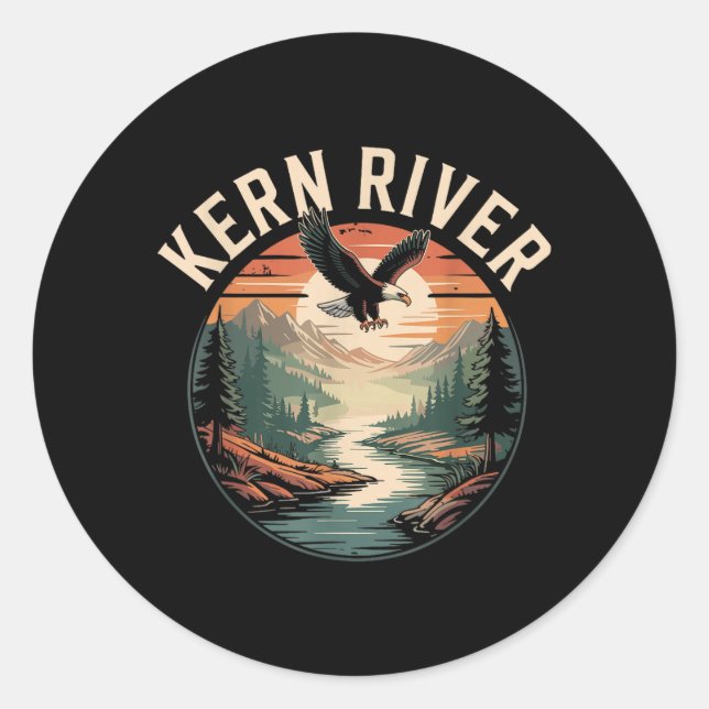 Kern River Classic Round Sticker (Front)
