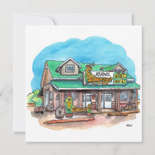 Kernel Simpson's Sweet Corn Card (Front)