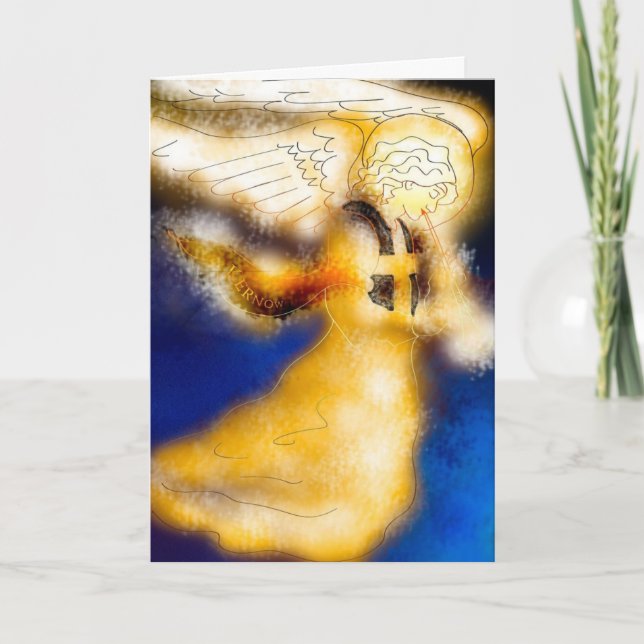 Kernow Angel Christmas Card (Front)