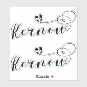 Kernow Flag in Heart, Cornish, Cornwall