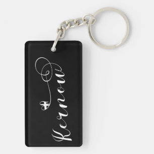 Kernow Flag in Heart, Cornish, Cornwall Keychain