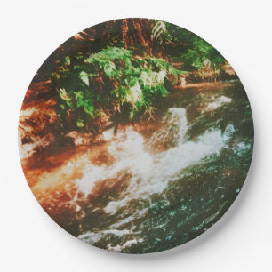 Kerosene Creek, Rotorua, New Zealand Paper Plate