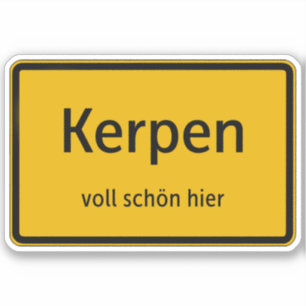 Kerpen Sticker auto sticker