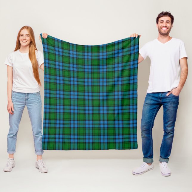 Kerr Hunting Plaid Fleece Blanket (In Situ)