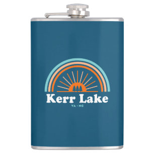 Kerr Lake Virginia North Carolina Rainbow Hip Flask