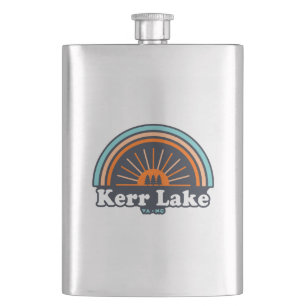 Kerr Lake Virginia North Carolina Rainbow Hip Flask