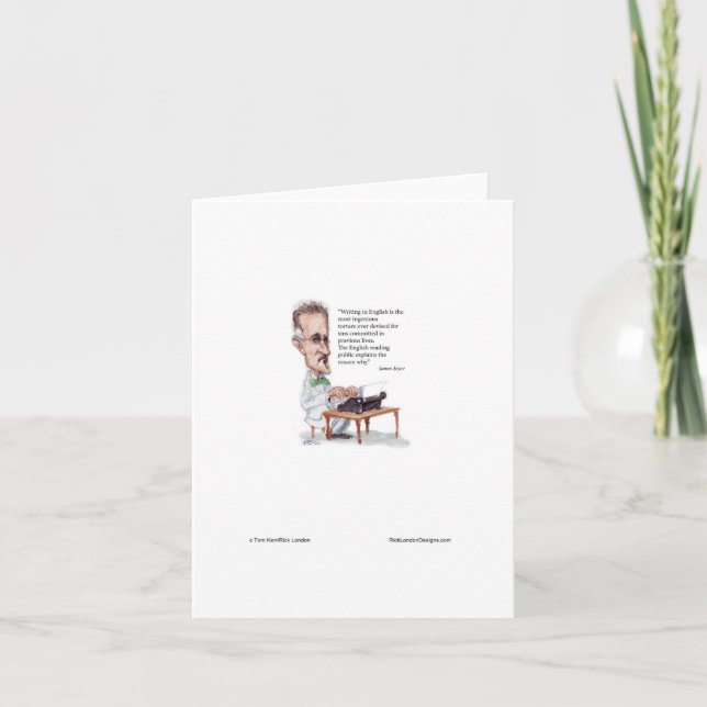 Kerr/London James Joyce & English Is Torture Quote Card (Front)