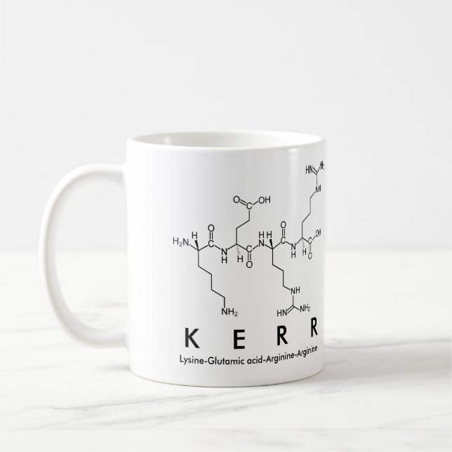 Kerr peptide name mug (Left)