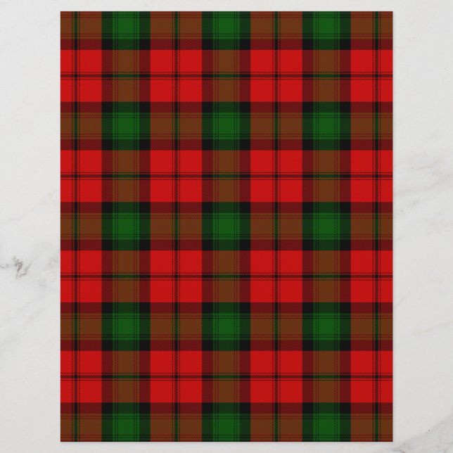 Kerr tartan red green plaid (Front)