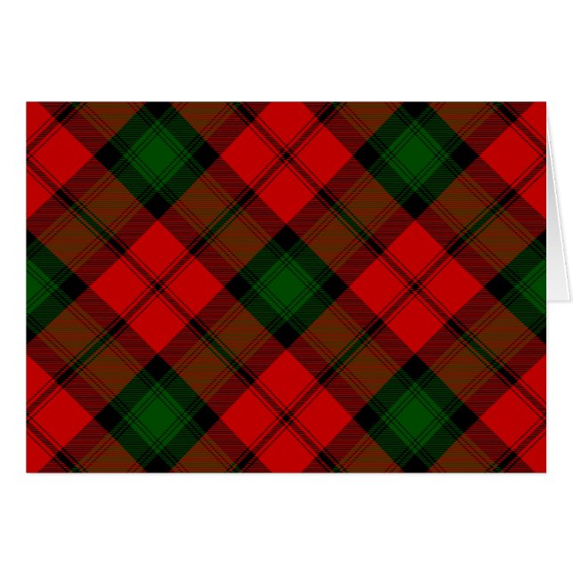 Kerr tartan red green plaid (Front Horizontal)