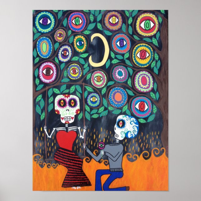 Kerri Ambrosino Poster d'Art Jour des Morts (Devant)