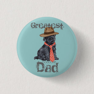 Kerry Blue Dad 1 Inch Round Button