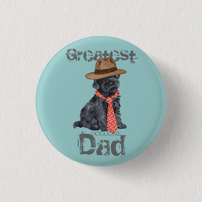 Kerry Blue Dad 1 Inch Round Button (Front)