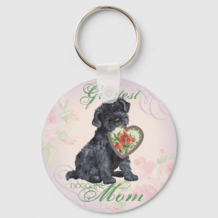 Kerry Blue Heart Mom Keychain