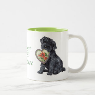 Kerry Blue Heart Mom Two-Tone Coffee Mug