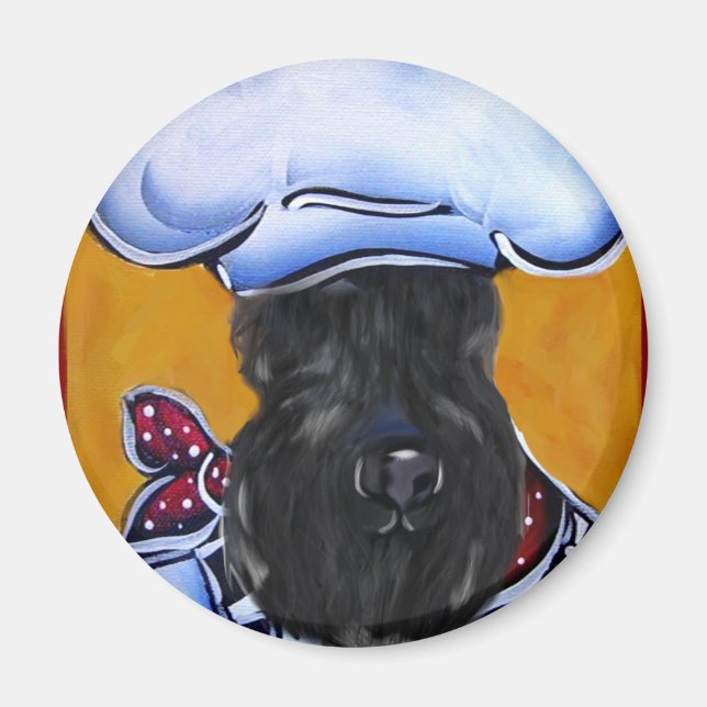 Kerry Blue Terrier Chef Magnet (Front)