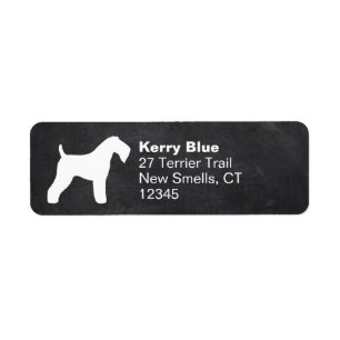 Kerry Blue Terrier Chien race Silhouette