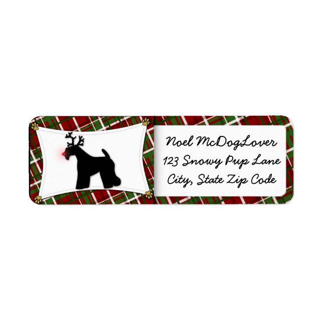 Kerry Blue Terrier Christmas (Front)
