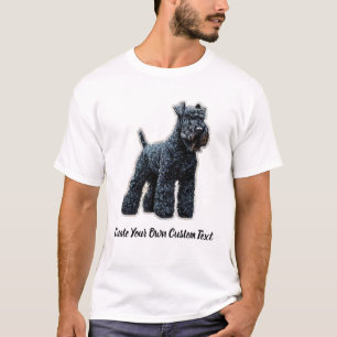 Kerry Blue Terrier Dog Create Your Own Custom Text T-Shirt