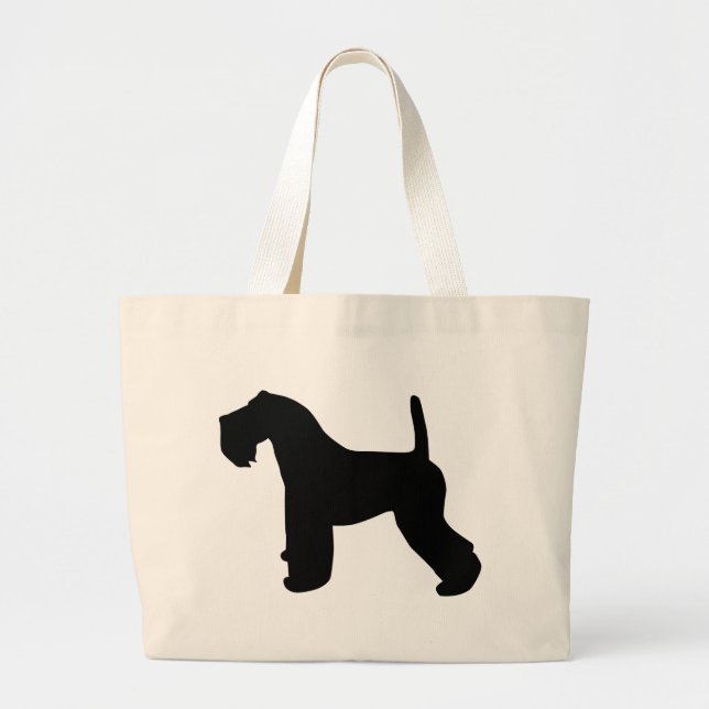 Kerry Blue Terrier Gear Large Tote Bag (Front)