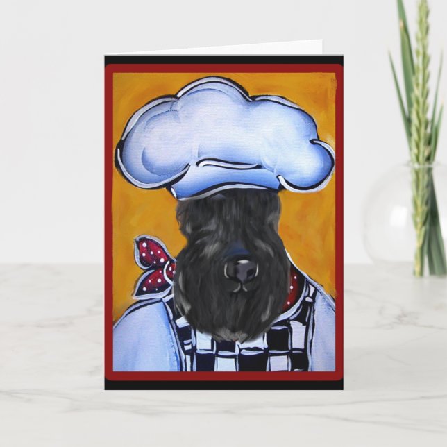 Kerry Blue Terrier Holiday Card (Front)