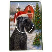 Kerry Blue Terrier Holiday Card