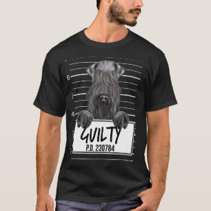 Kerry Blue Terrier Mugshot Guilty Dog T-Shirt