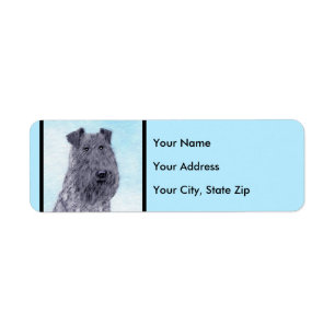 Kerry Blue Terrier Painting Cute Original Dog Art