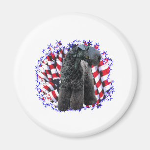 Kerry Blue Terrier Patriot Magnet